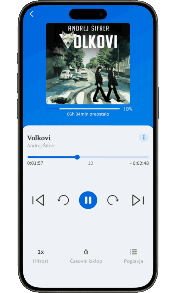 Advanced audiobook player audio player with speed controls